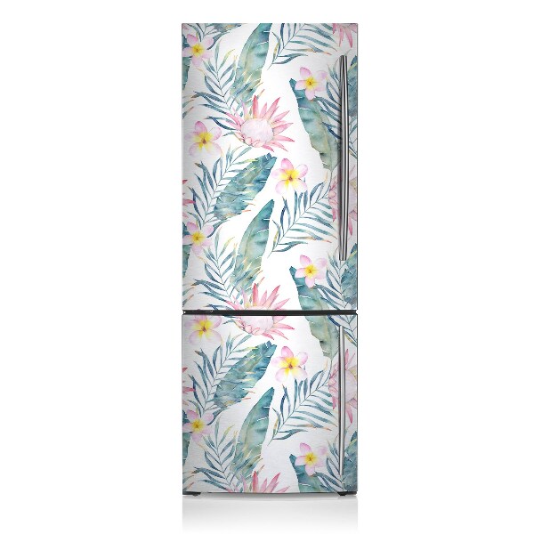 Magnetiskt kylskåp skydd Ljust rosa blommor