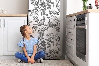 Magnetiskt kylskåp skydd Gråa fåglar