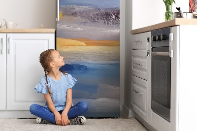 Magnetiskt kylskåp skydd Målad himmel