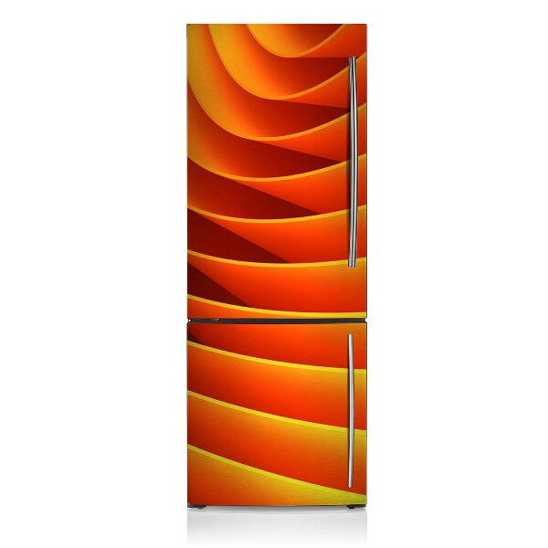 Magnetiskt kylskåp skydd Orange vågor