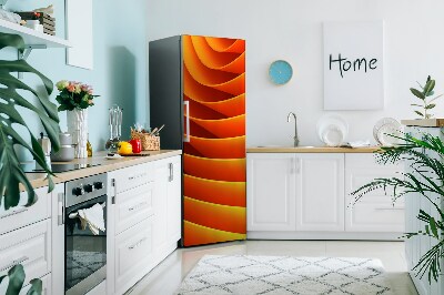 Magnetiskt kylskåp skydd Orange vågor