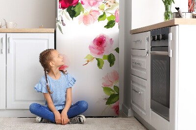 Magnetiskt kylskåpsöverdrag Vårblommor