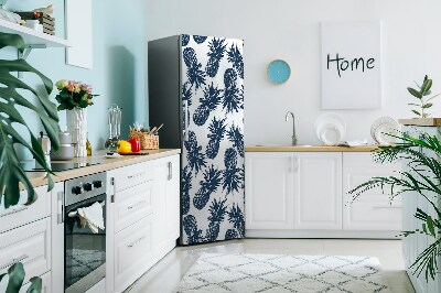 Magnetiskt kylskåpsöverdrag Grå ananas