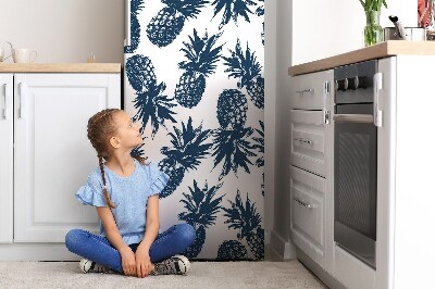Magnetiskt kylskåpsöverdrag Grå ananas