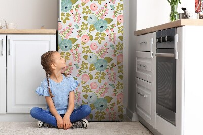 Magnetiskt kylskåp skydd Vårblommor