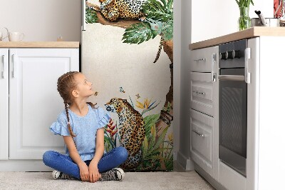 Magnetiskt kylskåp skydd Gepard på en gren