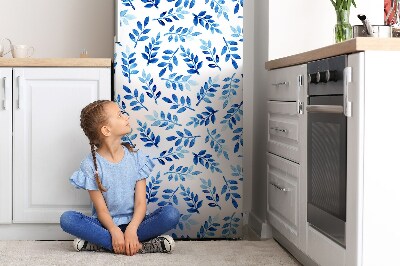 Magnetiskt kylskåp skydd Blå akvarell