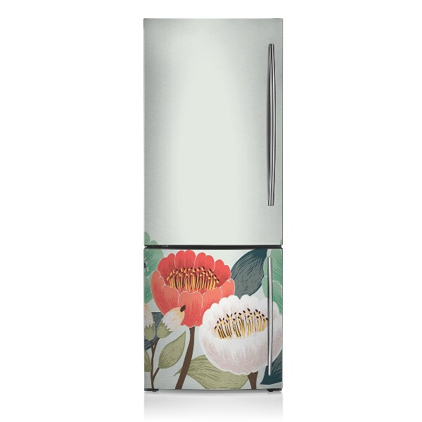 Magnetiskt kylskåpsöverdrag Vårblommor