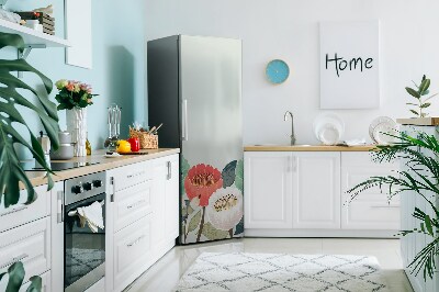 Magnetiskt kylskåpsöverdrag Vårblommor