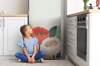 Magnetiskt kylskåpsöverdrag Vårblommor