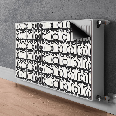 Magnetisk radiatorkåpa Retro mönster