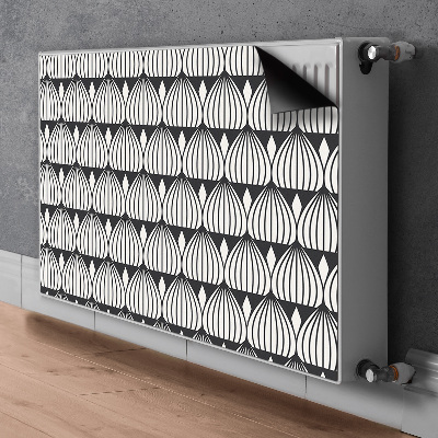 Magnetisk radiatorkåpa Retro mönster