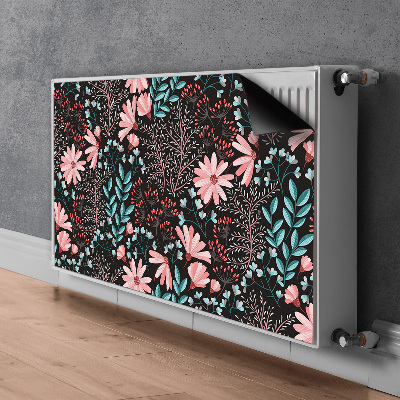 Magnetiskt radiatorskydd Vintage blommor