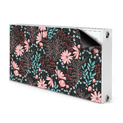 Magnetiskt radiatorskydd Vintage blommor