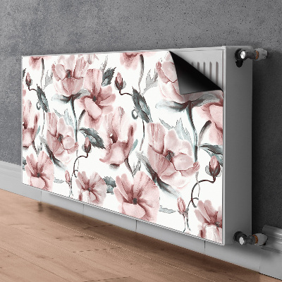 Magnetisk radiatorkåpa Blommig bild