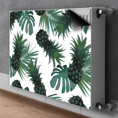 Magnetiskt radiatorskydd Gröna ananas