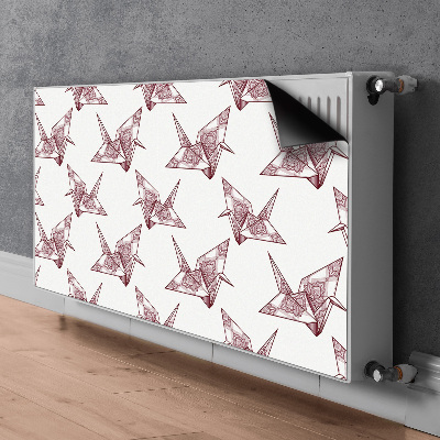 Magnetisk radiatorkåpa Origami fåglar