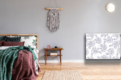 Magnetiskt radiatorskydd Gråa löv