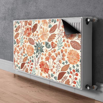 Magnetisk radiatorkåpa Konstnärliga blommor