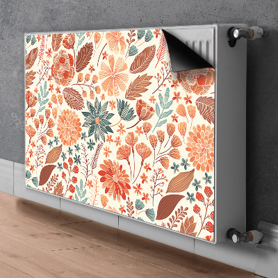 Magnetisk radiatorkåpa Konstnärliga blommor