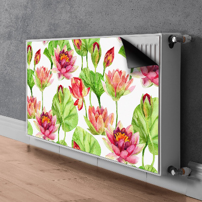 Magnetiskt radiatorskydd Lotus blomma blad