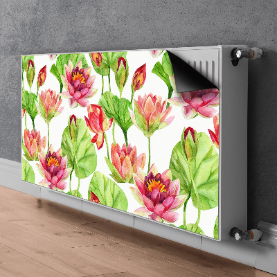 Magnetiskt radiatorskydd Lotus blomma blad