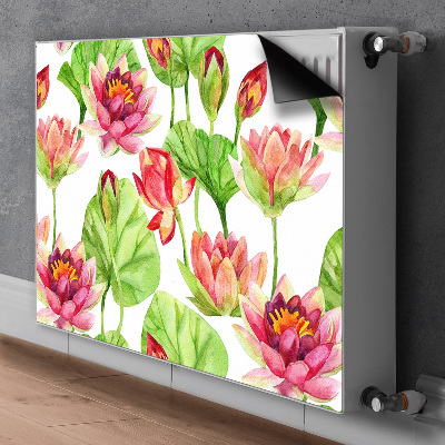 Magnetiskt radiatorskydd Lotus blomma blad