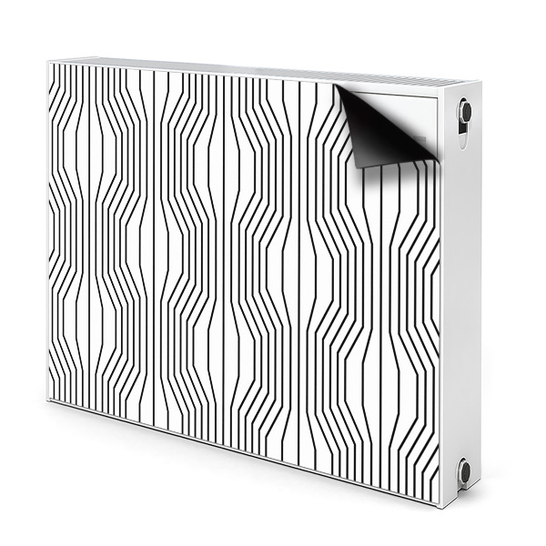 Magnetisk radiatorkåpa Geometrisk illusion