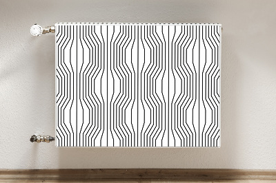 Magnetisk radiatorkåpa Geometrisk illusion