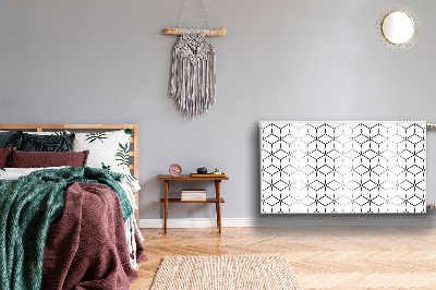 Magnetiskt radiatorskydd Gråa kuber