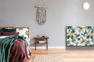 Magnetisk radiatorkåpa Målade fåglar