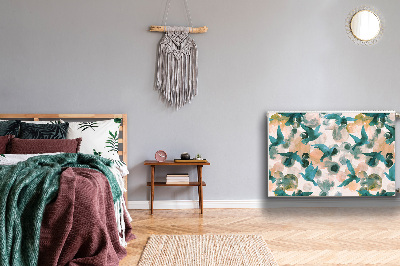 Magnetisk radiatorkåpa Målade fåglar
