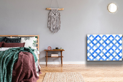 Magnetisk radiatorkåpa Blå cirklar