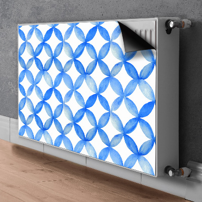 Magnetisk radiatorkåpa Blå cirklar