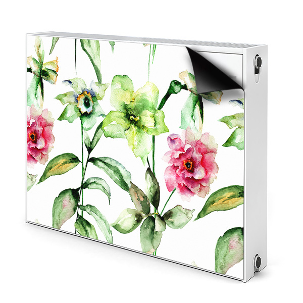 Magnetisk radiatorkåpa Vårblommor