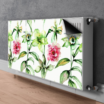 Magnetisk radiatorkåpa Vårblommor