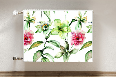Magnetisk radiatorkåpa Vårblommor