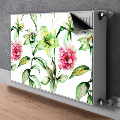 Magnetisk radiatorkåpa Vårblommor
