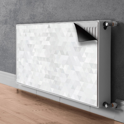 Magnetisk radiatorkåpa Ljusa trianglar