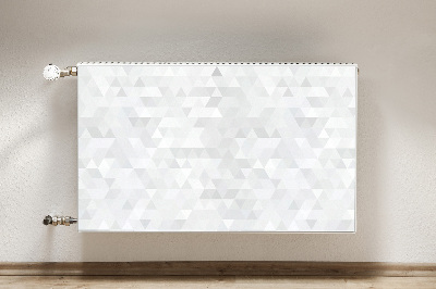 Magnetisk radiatorkåpa Ljusa trianglar