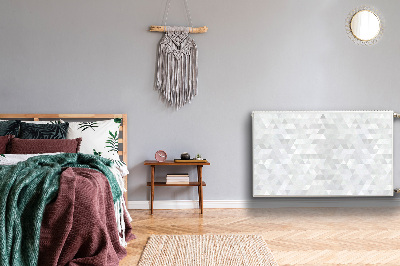 Magnetisk radiatorkåpa Ljusa trianglar