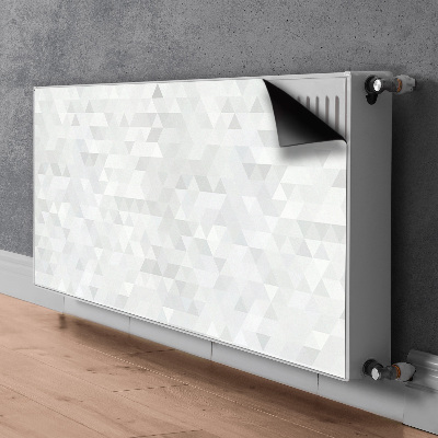 Magnetisk radiatorkåpa Ljusa trianglar