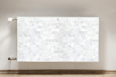 Magnetisk radiatorkåpa Ljusa trianglar