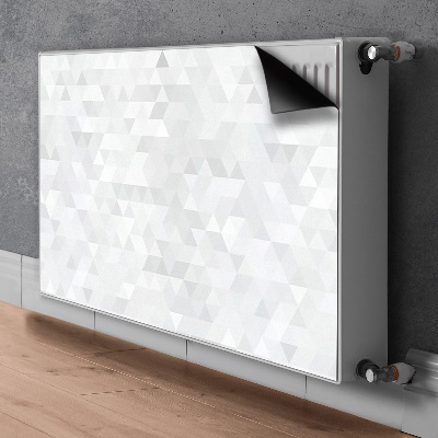 Magnetisk radiatorkåpa Ljusa trianglar