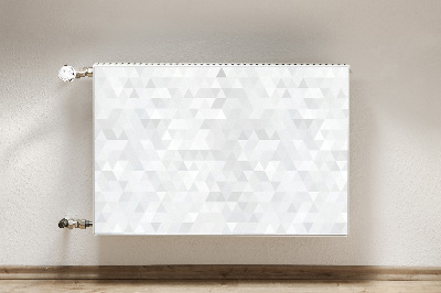 Magnetisk radiatorkåpa Ljusa trianglar