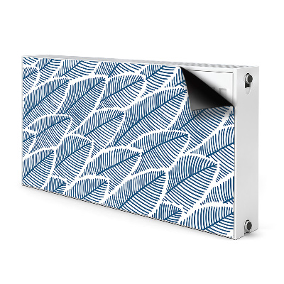 Magnetiskt radiatorskydd Blå löv