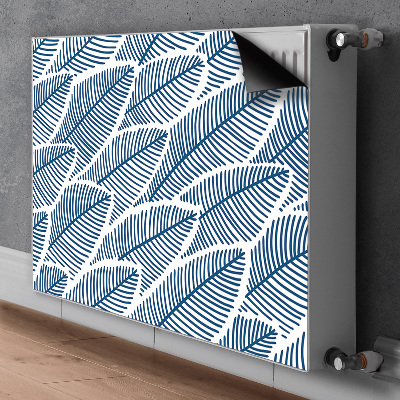 Magnetiskt radiatorskydd Blå löv