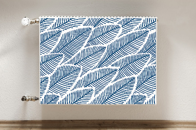 Magnetiskt radiatorskydd Blå löv