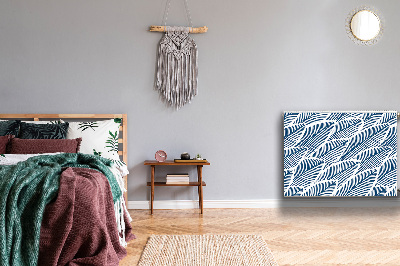 Magnetiskt radiatorskydd Blå löv