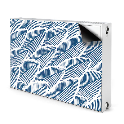 Magnetiskt radiatorskydd Blå löv
